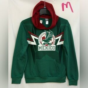 Mexico Graphic Green and Red Hoodie